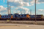 CSX 3GS21B Locomotives in the yard